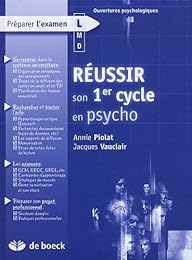 Réussir son 1er cycle en psycho