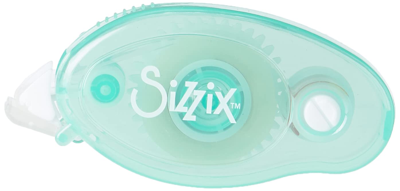 Sizzix Transparent, 663474, Sticky Scrapbooking, Cardmaking, Shaker Cards, Papercraft & Home Décor, Double Sided, One Size, Making Essential Permanent Adhesive Roller