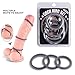 Silicone Cock Ring Penis Ring for Men Stronger Erections, Super Soft Dick Loops Set for Couples Lover Extra Stimulation Sex Toy Sexual Gift (3 in 1 - Grey)