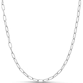 Amazon Essentials 14K Gold Plated Paperclip Chain Necklace