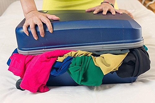 Luggage Straps, Adjustable Non-Slip Baggage Belts - Suitcase Bands for your Travel Bag (1 Item/Black)