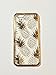 iPhone 6 / 6S, Gold Shiny Pineapples Summer Happiness Stylish Translucent Silicone Case Cover