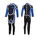 IREENUO Kids Wetsuit for Boys Girls, 2.5mm Neoprene Long Sleeve Child Full Wet Suit for Diving Swimming Surfing Snorkeling Wading