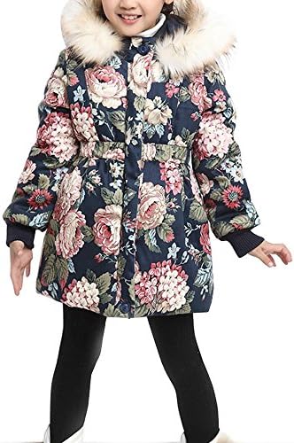 Phorecys Girl's Winter Cotton Coat Jacket Parka Outwear