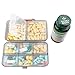 Portable Travel Pill Case Pill Organizer Box for Supplements Pills Tablet Vitamin, Pocket Container, Medicine Storage 8 Compartments, Translucent Black