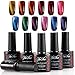 Yaoshun 12pcs Gel Nail Polish Magnetic Lacquer 3D Cat Eye Varnish Soak Off UV LED + 4Free Magnet Stick 10ML #006