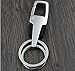Jzcky Shzrp Men's Premium Car Key Creative Stainless Steel Business Gifts Key Ring Waist 2-ring Key Chain (Silver)