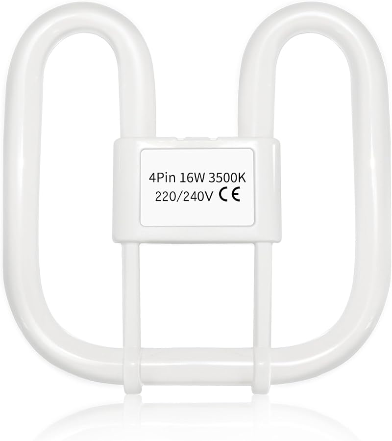 Akynite GR10q 4-Pin 16W CFL Bulb 3500K 950LM Small 13.3x13.3cm Non-Dimmable