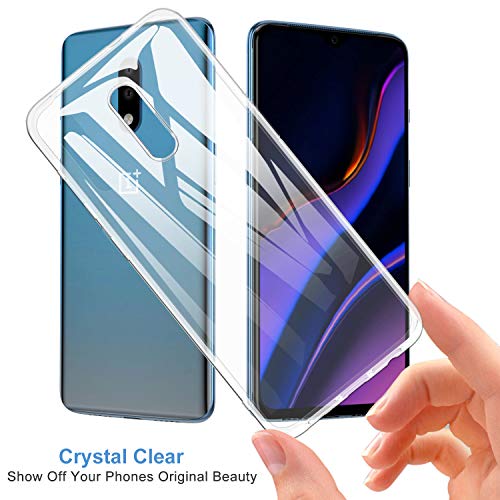 Pingin Oneplus 7 Case, Crystal Clear,Ultra-Thin Soft TPU Cover Anti Slip with Scratch Resistant for Oneplus 7 Smartphone