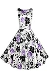 CHIC.U 1950's Vintage Floral Spring Garden Party Picnic Dress Party Cocktail Dress