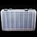 Docooler 27184.7CM Double Sided High Strength Transparent Visible Plastic Fishing Lure Box 14 Compartments with Drain Hole Fishing Tackle