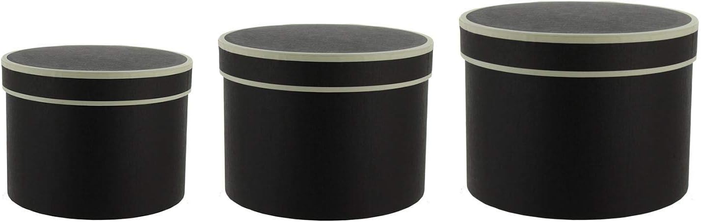 black round hat box