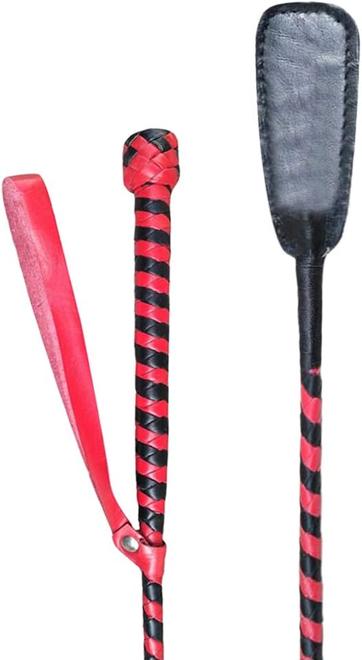 Girly Look HANDMADE WHIP CROP STICK DRESSAGE TRAINING Plaited Leather BRAIDED Horse Riding Whip Owasi ®