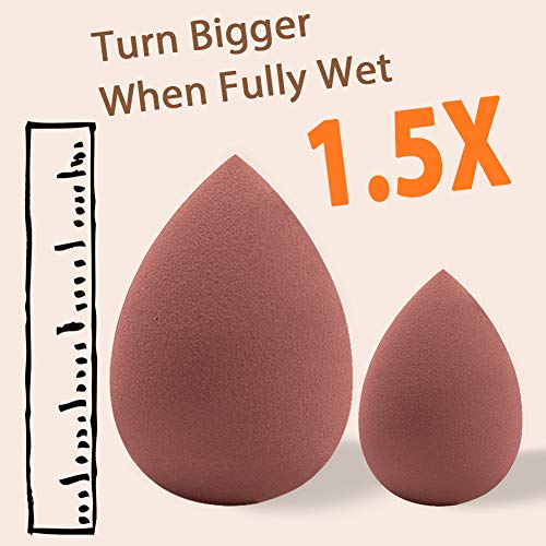 BAIMEI Makeup Sponge Set 2 Pcs Makeup Sponges & 2 Storage Boxes, Soft Blending beauty sponge, Application Tools for Liquid, Cream and Powder
