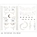 Face Tattoo Sticker, Freckle Sticker, Face Metallic Temporary Tattoo Water Transfer Tattoo for Professional Make up Dancer Costume Parties