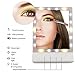 Lighted Make Up Mirror,Charminer Illuminated Cosmetic Desktop Vanity Mirror with 18 LED Adjustable Lights,Touch Screen USB Mirror with Removable 10x Magnifying Spot Mirror