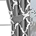 Melodieux Moroccan Fashion Room Darkening Blackout Grommet Top Curtains, 52 by 63 Inch, Grey (1 Panel)
