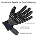 LOOTUS Pet Grooming Glove Mitt for Dogs Cats and Horses with Long and Short Fur, Enhanced 5 Finger Design Deshedding Hair Remover Massage Tool Pet Gloves
