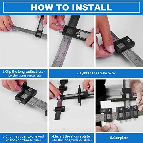 Hardware Jig Punch Locator Drill Guide Template Wood Drilling Dowelling for Handles and