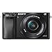 Sony Alpha a6000 24.3MP Mirrorless Camera 16-50mm & 55-210mm Zoom Lens (Black) + 64GB Accessory Bundle + Large Gadget Bag + Extra Battery+Wide Angle Lens+2X Telephoto Lens+Flash+Remote+Tripod