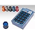 RAYS WDURA4212125B DURA-NUT L42 Straight Type 12X1.25, 16 Lug + 4 Lock Set, Black