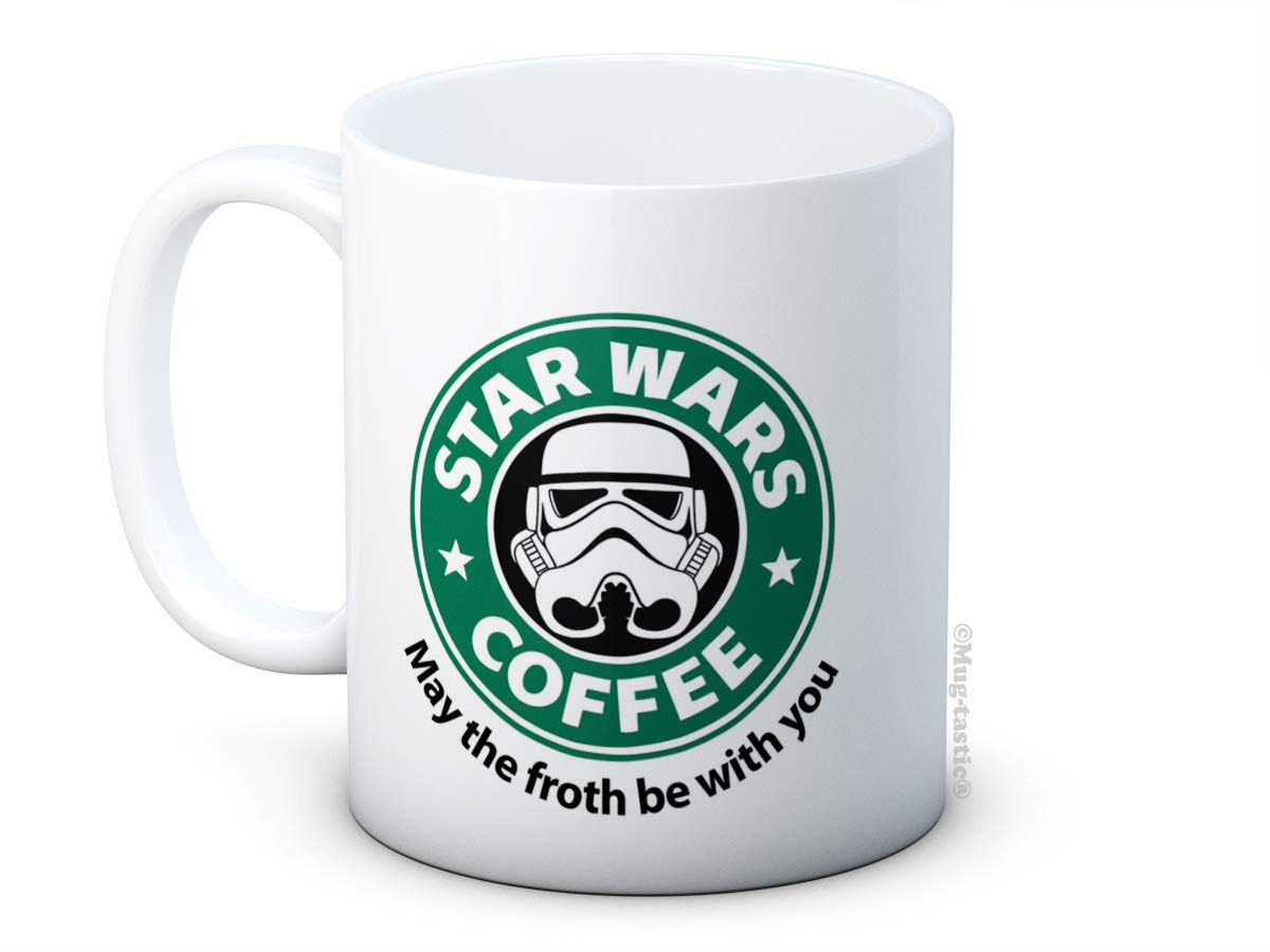 Star Wars Parody - May The Froth Be with You - Funny Joke Ceramic Coffee Mug