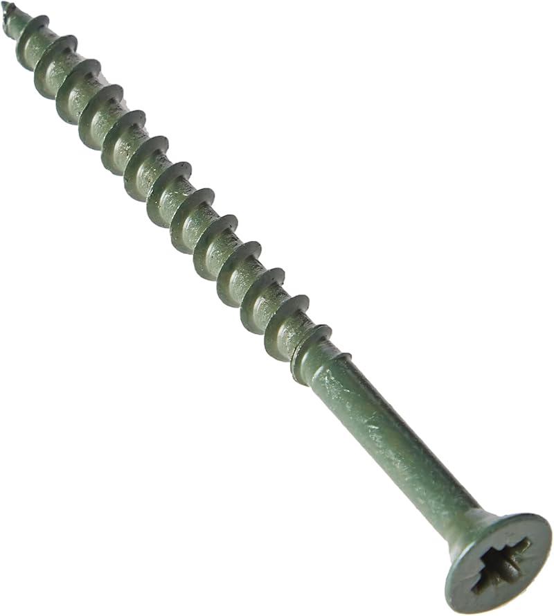 ForgeFix Countersunk Decking Screws 4.5 x 60mm Green Box of 200