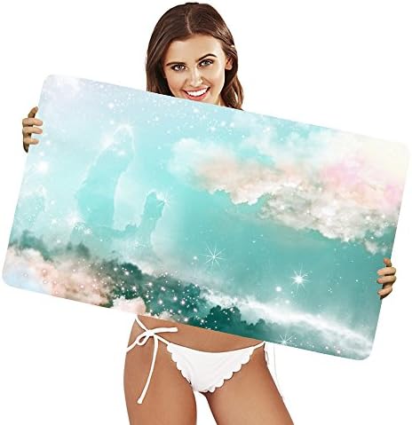 XtremePads [ Extra Large Gaming Desk Mouse Mat / Pad ] - ( Artistic Space Stars Nebula Turquoise Cloud Planet )