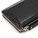 DEEZOMO Women's Leather Clutch Wallet with Wrist Strap Fit for iPhone 6 Plus/Samsung Galaxy S7 - Black