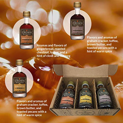 Crown Maple Syrup Sampler Classic Trio Maple Syrup Collection And
