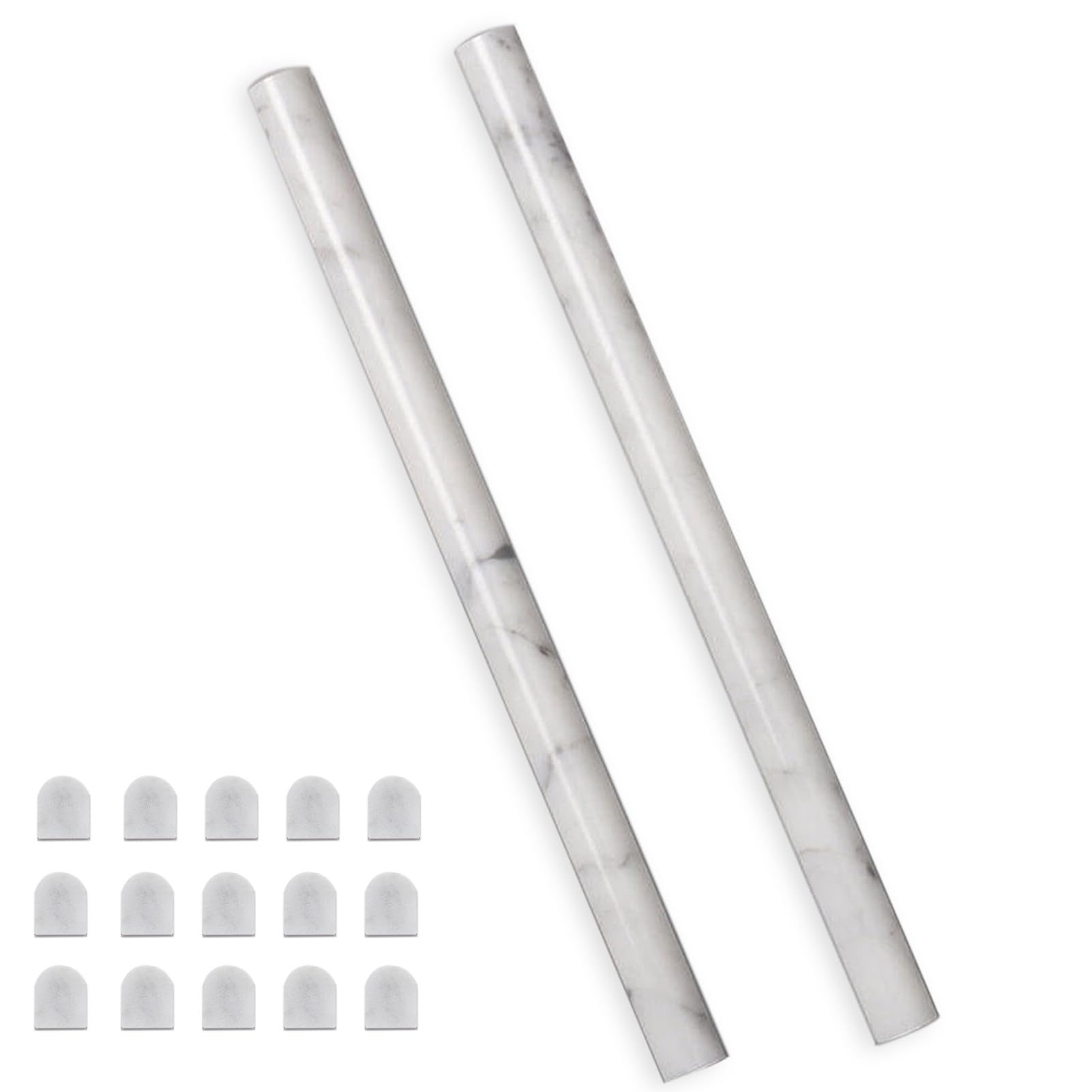 thumbnail image 2 of Diflart Carrara White Marble Pencil Trim - 15 Pack, 3/4 X 12 Inch, Polished Finish 2 of 10