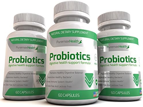 Puremax Health Probiotics Supplement Vegan, Gluten-Free, 60 Day Supply