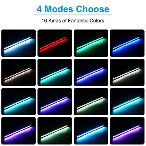 AKKEE Aquarium Light, Fish Tank Lights, Remote Control 12V 18 LEDs 5050 SMD Color Changing, Led Fish Tank Light With 24key Controller For Fresh And Saltwater Aquarium 32cm/12.6 In