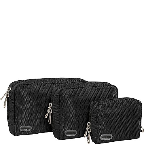 eBags Padded Pouches - 3 pc Set (Black)