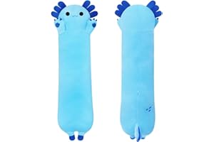 MIAOHAHA Plush Axolotl Toy Stuffed Animal Axolotl Toy Pillow Hugging Pillow Gift for Kids and Girls(Blue,50cm/19.6in)