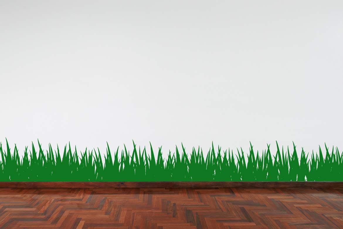 60 Second Makeover Limited Grass Wall Sticker Border Kids Bedroom Nursery Playroom Graphic Vinyl Decal Decorative