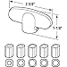 Prime-Line H 3896 Universal, Champagne Tee-Crank Casement Window Handle (2 Pack)