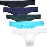 Summer Code Men's Thong Underwear Elastic Micro Mesh Bikini Briefs