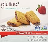 Glutino, Gluten Free, Strawberry Breakfast Bars, 7.05oz Box (Pack of 6)