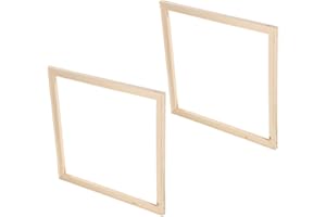 FOMIYES 2pcs 40x40cm Wooden Stretcher Bar Canvas Frame Kit for Oil Painting DIY Artist Stretcher Frames Wall