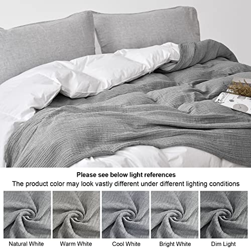 PHF 100 Cotton Muslin Blanket King Size 108" x 90", Lightweight and