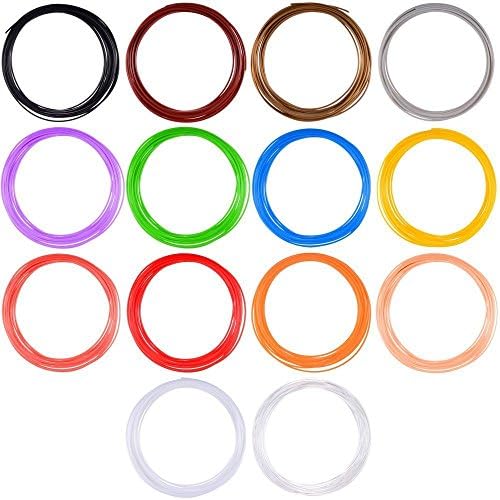 3D Pen Filament Refills, PCL Filament, Random One Color Trial Pack, 1.75mm 3.3 FT, Suitable for 3D Pen, 3D Printer and More