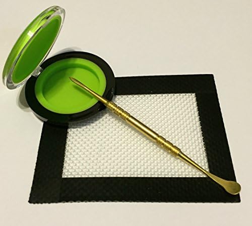 1 Non-Stick 6ml Silicone Container jar + 1 non stick Silicone Mat + 1 Wax carving Tool Kit