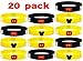 20 pc (K) Mouse Party Favors Wristband, Non-Candy Party Supplies, Gift, Goodie Bag Stuffer. (M.Mouse, Kids)