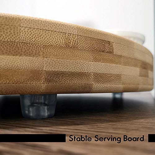 Extra Large Smiley Cheese Board Set | Unique Housewarming Gifts, Men, Women Birthday, Mothers Day | Magnetic Drawer holding Cheese Knives, Serving Forks, Wine Accessories