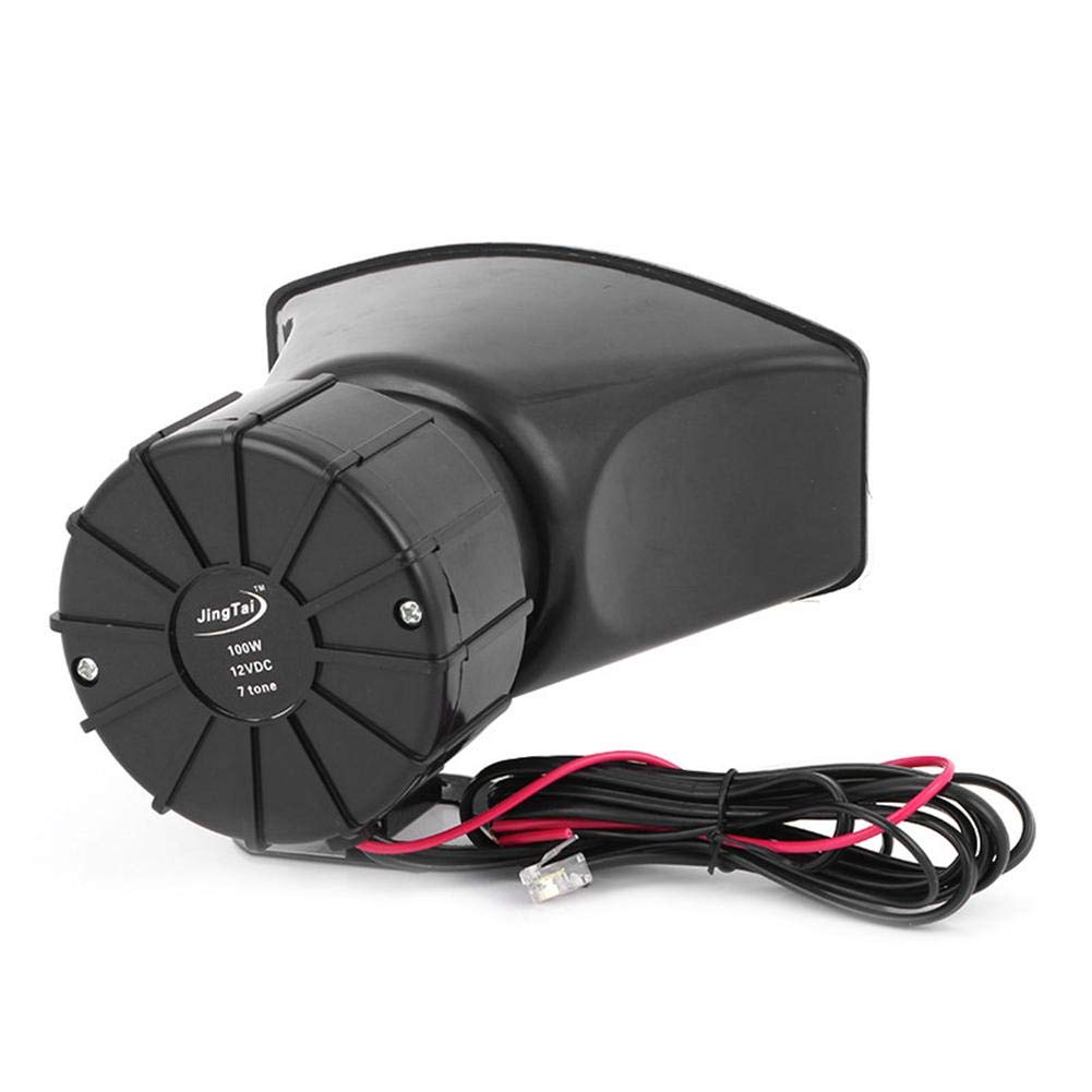 Clacson Sirena 12V 100W 120dB Con 7 Suoni E Microfono PA | Per Auto, Camion, Moto, Barche