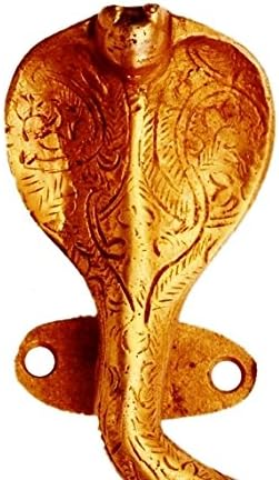 Purpledip Brass Door/Window/Cupboard Handle: 'King Cobra' (11135), Golden, Standard - Image 5