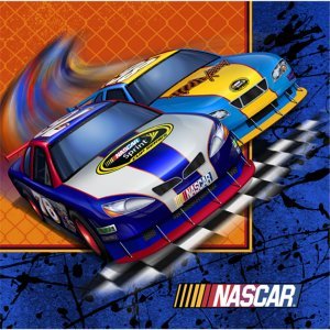 NASCAR Full Throttle Dessert Napkins 16 Pack
