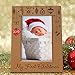 KATE POSH - 2023 Inlaid Ornament - My First Christmas, Baby's 1st Christmas Engraved Natural Wood Picture Frame. Santa & Me Frame, First Visit to Santa, Grandparents Gifts (5x7 Vertical)