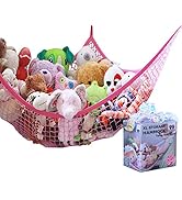 MiniOwls Toy Storage Hammock Organizer for Stuffed Animals Perfect Idea for Teddies and Dolls. Si...